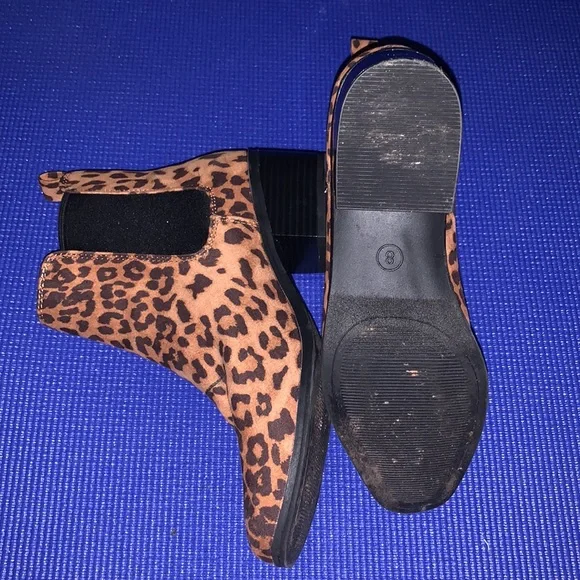 Leopard Print Ankle Boots - Picture 2 of 5